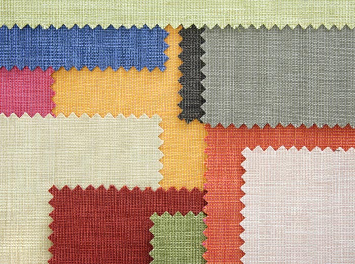 colorful fabric zigzag cut